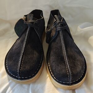 Clarks Black Suede Chukka Boots